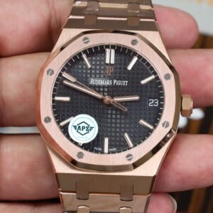Audemars Piguet Royal Oak 15500OR Rose Gold Black Dial Super Clone APSF 41mm - Image 11