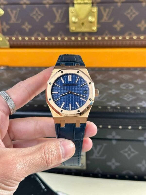 Audemars Piguet Royal Oak 15510OR 50th Anniversary Blue Dial Leather Best Replica APSF 41mm - Image 1