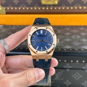 Audemars Piguet Royal Oak 15510OR 50th Anniversary Blue Dial Leather Best Replica APSF 41mm - Image 10
