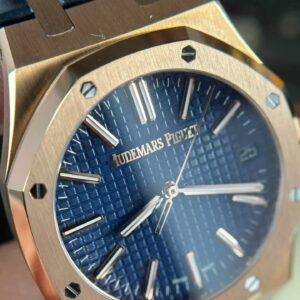 Audemars Piguet Royal Oak 15510OR 50th Anniversary Blue Dial Leather Best Replica APSF 41mm - Image 12