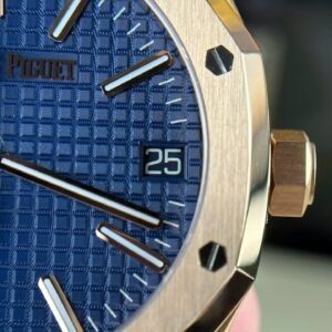 Audemars Piguet Royal Oak 15510OR 50th Anniversary Blue Dial Leather Best Replica APSF 41mm - Image 13