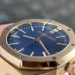 Audemars Piguet Royal Oak 15510OR 50th Anniversary Blue Dial Leather Best Replica APSF 41mm - Image 14