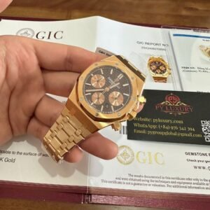 Audemars Piguet Royal Oak 26331OR Chronograph Brown Dial 18K Gold Wrapped 41mm - Image 4