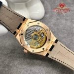 Audemars Piguet Royal Oak 50th Anniversary 15510OR 18K Solid Gold Black Dial Crocodile Leather Strap 41mm - Image 16