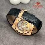 Audemars Piguet Royal Oak 50th Anniversary 15510OR 18K Solid Gold Black Dial Crocodile Leather Strap 41mm - Image 17