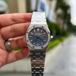 Audemars Piguet Royal Oak 77351ST Blue Dial Diamond Bezel Replica 34mm - Image 8