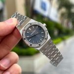 Audemars Piguet Royal Oak 77351ST Blue Dial Diamond Bezel Replica 34mm - Image 9