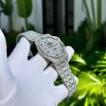 Audemars Piguet Royal Oak Blue Arabic Dial Iced Out Moissanite Super Clone 41mm - Image 10