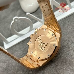 Audemars Piguet Royal Oak Chronograph 26331OR Blue Dial Custom Made 18K Solid Gold Original Calibre FP 1185 Movement 41mm - Image 11