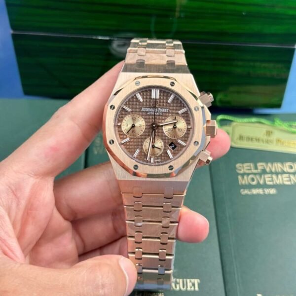 Audemars Piguet Royal Oak Chronograph 26331OR Rose Gold Brown Dial Replica IPF 41mm - Image 1