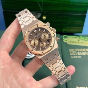 Audemars Piguet Royal Oak Chronograph 26331OR Rose Gold Brown Dial Replica IPF 41mm - Image 11