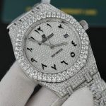 Audemars Piguet Royal Oak Iced Out Moissanite Arabic Dial Super Clone 41mm - Image 5