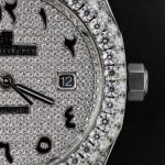 Audemars Piguet Royal Oak Iced Out Moissanite Arabic Dial Super Clone 41mm - Image 7