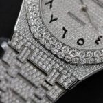 Audemars Piguet Royal Oak Iced Out Moissanite Arabic Dial Super Clone 41mm - Image 8