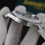 Audemars Piguet Royal Oak Iced Out Moissanite Arabic Dial Super Clone 41mm - Image 10
