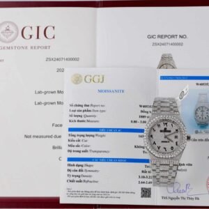Audemars Piguet Royal Oak Iced Out Moissanite Arabic Dial Super Clone 41mm - Image 14