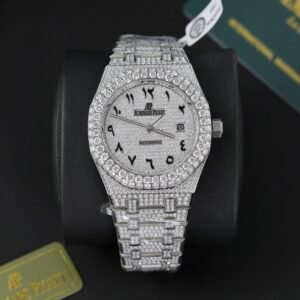 Audemars Piguet Royal Oak Iced Out Moissanite Arabic Dial Super Clone 41mm - Image 15