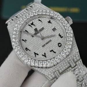 Audemars Piguet Royal Oak Iced Out Moissanite Arabic Dial Super Clone 41mm - Image 18