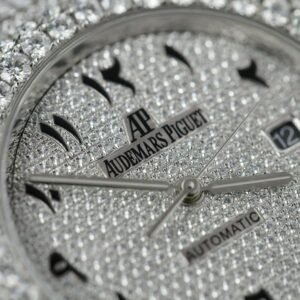 Audemars Piguet Royal Oak Iced Out Moissanite Arabic Dial Super Clone 41mm - Image 19
