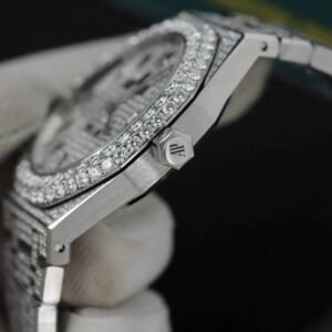 Audemars Piguet Royal Oak Iced Out Moissanite Arabic Dial Super Clone 41mm - Image 22