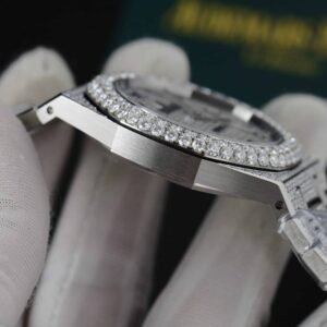 Audemars Piguet Royal Oak Iced Out Moissanite Arabic Dial Super Clone 41mm - Image 23