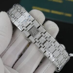Audemars Piguet Royal Oak Iced Out Moissanite Arabic Dial Super Clone 41mm - Image 26
