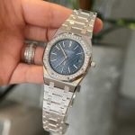 Audemars Piguet Royal Oak Jumbo 16202ST Blue Dial Custom Moissanite Bezel Best Replica ZF 39mm - Image 12