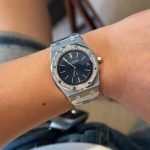 Audemars Piguet Royal Oak Jumbo 16202ST Blue Dial Custom Moissanite Bezel Best Replica ZF 39mm - Image 14