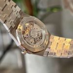 Audemars Piguet Royal Oak Jumbo 16202ST Blue Dial Custom Moissanite Bezel Best Replica ZF 39mm - Image 16