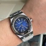 Audemars Piguet Royal Oak Jumbo Extra-thin 15202IP Blue Dial 89g Best Replica ZF 39mm - Image 5