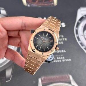Audemars Piguet Royal Oak Jumbo Extra-thin 16202OR Smoked Grey Dial Best Replica 39mm - Image 12
