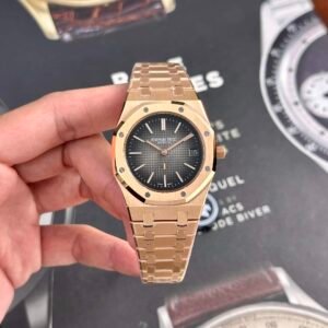 Audemars Piguet Royal Oak Jumbo Extra-thin 16202OR Smoked Grey Dial Best Replica 39mm - Image 14
