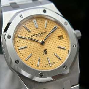 Audemars Piguet Royal Oak Jumbo Extra Thin 15202BC Salmon Dial Replica IPF 39mm - Image 5