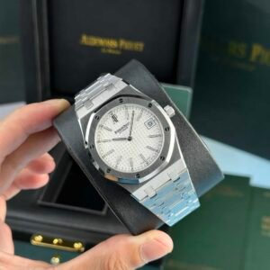 Audemars Piguet Royal Oak Jumbo Extra Thin 15202ST White Guilloche Dial Replica 39mm - Image 13
