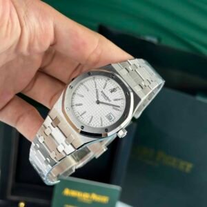Audemars Piguet Royal Oak Jumbo Extra Thin 15202ST White Guilloche Dial Replica 39mm - Image 16