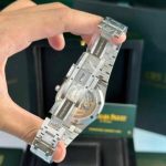 Audemars Piguet Royal Oak Jumbo Extra Thin 15202ST White Guilloche Dial Replica 39mm - Image 23