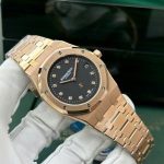 Audemars Piguet Royal Oak Jumbo Extra Thin 15207OR Rose Gold Black Dial Replica IPF 39mm - Image 4
