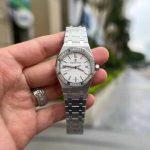 Audemars Piguet Royal Oak Lady White Dial Diamond Bezel Replica 34mm - Image 8