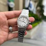 Audemars Piguet Royal Oak Lady White Dial Diamond Bezel Replica 34mm - Image 9