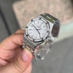Audemars Piguet Royal Oak Lady White Dial Diamond Bezel Replica 34mm - Image 12