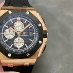 Audemars Piguet Royal Oak Offshore Chronograph 26400RO Rose Gold Ceramic Bezel Black Dial Best Replica APF 44mm - Image 13