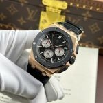 Audemars Piguet Royal Oak Offshore Chronograph 26420RO Rose Gold Black Dial Leather Strap Best Replica 43mm - Image 2