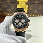 Audemars Piguet Royal Oak Offshore Chronograph 26420RO Rose Gold Black Dial Leather Strap Best Replica 43mm - Image 4