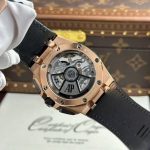 Audemars Piguet Royal Oak Offshore Chronograph 26420RO Rose Gold Black Dial Leather Strap Best Replica 43mm - Image 8