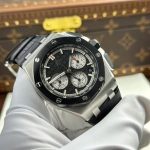 Audemars Piguet Royal Oak Offshore Chronograph 26420SO Black Dial Leather Strap Best Replica 43mm - Image 2