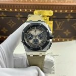 Audemars Piguet Royal Oak Offshore Chronograph 26420SO Smoked Taupe Dial Leather Strap Best Replica 43mm - Image 5