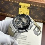 Audemars Piguet Royal Oak Offshore Chronograph 26420SO Smoked Taupe Dial Leather Strap Best Replica 43mm - Image 6