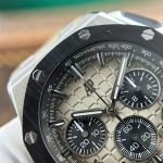Audemars Piguet Royal Oak Offshore Chronograph 26420SO Smoked Taupe Dial Leather Strap Best Replica 43mm - Image 7