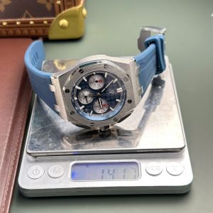 Audemars Piguet Royal Oak Offshore Chronograph 26420TI Titanium Blue Dial Best Replica 43mm - Image 4