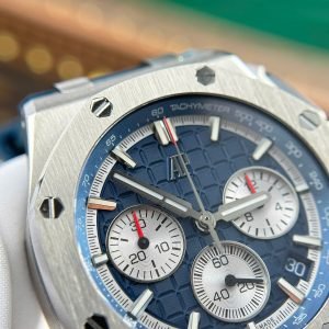 Audemars Piguet Royal Oak Offshore Chronograph 26420TI Titanium Blue Dial Best Replica 43mm - Image 5